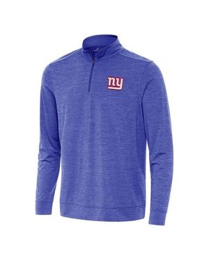 Antigua New York Giants Bright Quarter-Zip Top - Blue