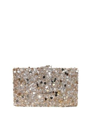 Simitri Metallic Kitsch Clutch - Gray