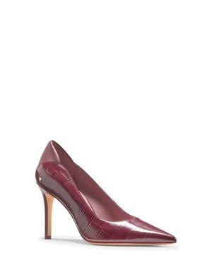 Kate Spade Dphne Croc Embossed Leather Pump - Purple