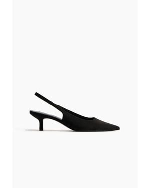H&M Slingback Court Shoes - Black