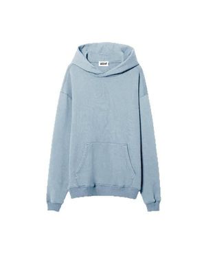 Lezat Juno Organic Cotton Oversized Heavyweight Hoodie Sweatshirt - Blue