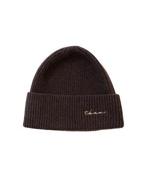 TBCo Cashmere & Merino Ribbed Beanie - Red