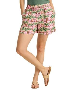 Tommy Bahama Palm Pointe Linen Drawstring Shorts - Multicolor