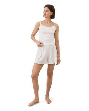 Pact Organic Cotton Pointelle Cami - White
