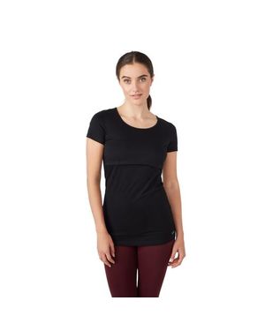 Modern Eternity Maternity Modern Eternity Nia Short Sleeve Maternity & Nursing Top - Black