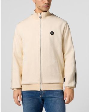 Philipp Plein Tracksuit Jacket Monogram Monogram - Natural