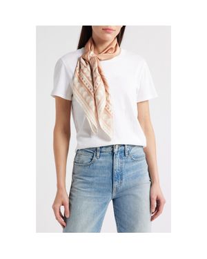Treasure & Bond Square Satin Scarf - Pink