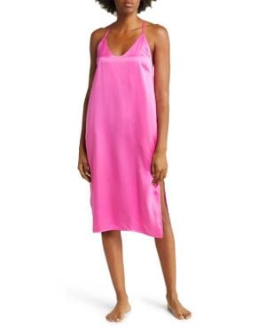 Lunya Washable Silk Nightgown - Pink