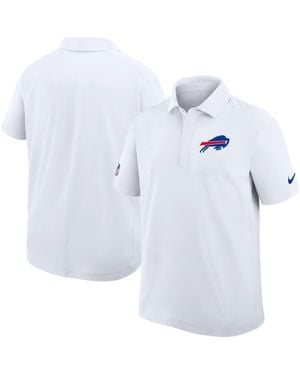 Nike Buffalo Bills Sideline Woven Dri-Fit Polo - White