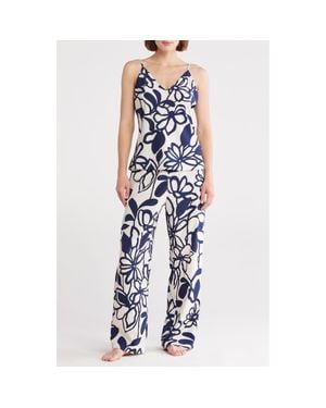 Natori Miyu Charmeuse Pajamas - Blue