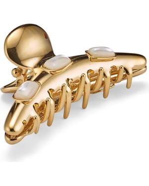 Lelet Vega Mother-Of-Pearl Hair Claw Clip - Metallic