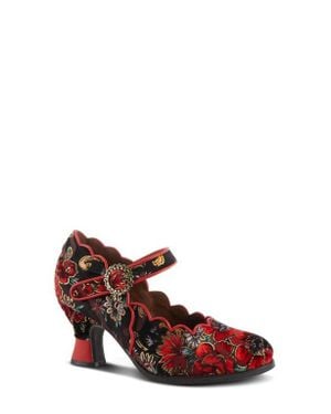 Spring Step Adodora Mary Jane Pump - Red