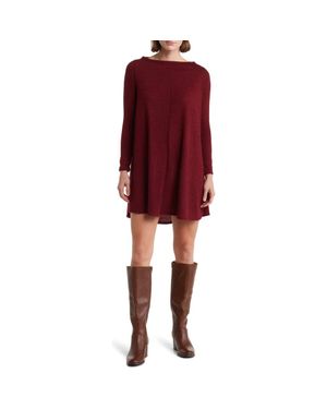 Boat neck high low dress hot sale