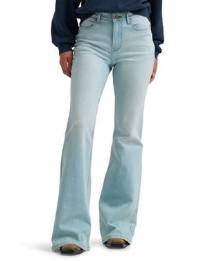 Wrangler High Waist Flare Jeans - Blue