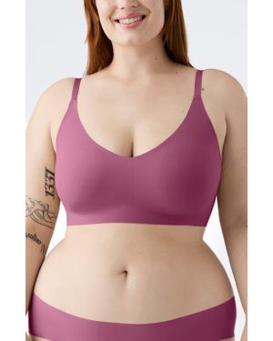 True & Co. The True Body Triangle Convertible Strap Bralette - Purple