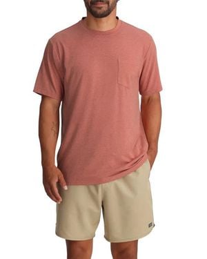 Free Fly Flex Performance Pocket T-Shirt - Red