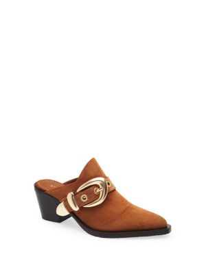 Stuart Weitzman Maven Western Mule - Brown