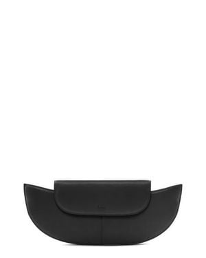 BEHNO Nadia Leather Clutch - Black