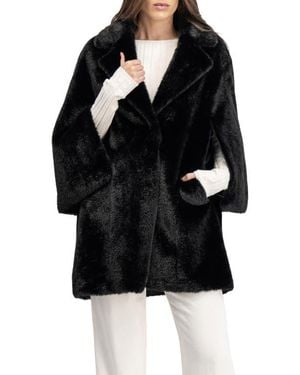 Lyla Grant Fur-Free Mink (Faux Fur) Jacket - Black