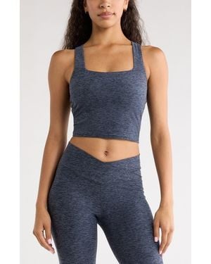 Zella Renew Crop Tank - Blue
