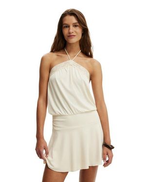 Cotton On Chloe Halter Mini Dress - White