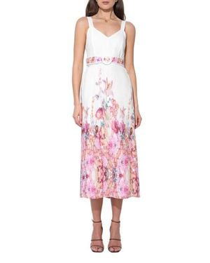 Adelyn Rae Remi Floral Midi Dress - Pink