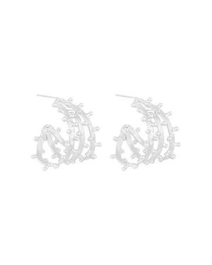 Sylvia Toledano Hoops Earrings - White