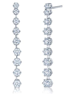 Kwiat Starry Night Diamond Linear Drop Earrings - White