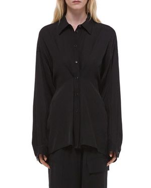 Helmut Lang Cinched Long Sleeve Shirt - Black