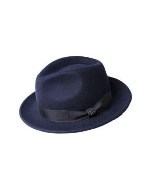 Bailey Maglor Wool Felt Fedora - Blue