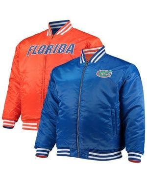 Profile Florida Gators Big & Tall Reversible Satin Full-Zip Jacket - Blue