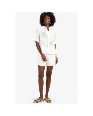 Trina Turk Triennale Cotton Eyelet Top - White