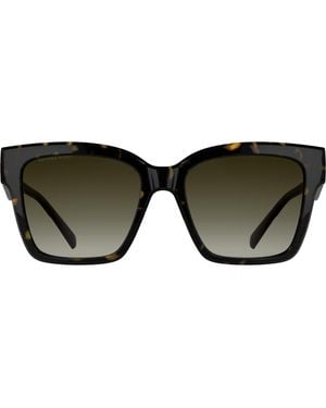 Kendra Scott Dira 56Mm Rectangular Sunglasses - Black