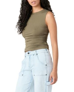 TT Studios Kaylie High Neck Tank - Blue