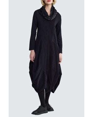 Luukaa Tenebria Long Balloon Dress - Blue