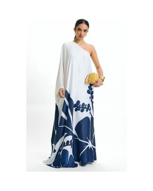 Diarrablu One-Shoulder Satu Dress Ula - Blue