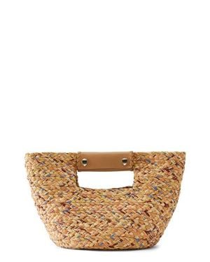 Helen Kaminski Mini Remi Braided Raffia Tote - Brown
