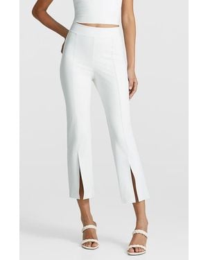 Commando Faux Leather 7/8 Split Front Pants - White