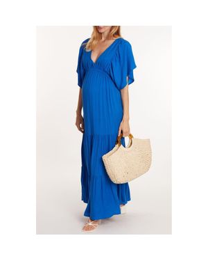 Cache Coeur Claudette Maternity Maxi Dress - Blue