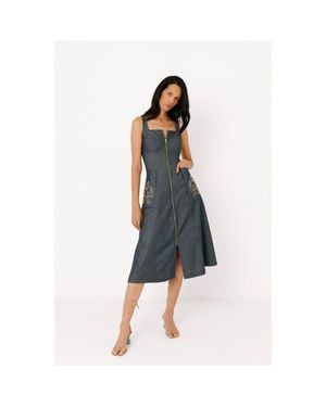 Valentina Gordon Harbor Dress - Blue
