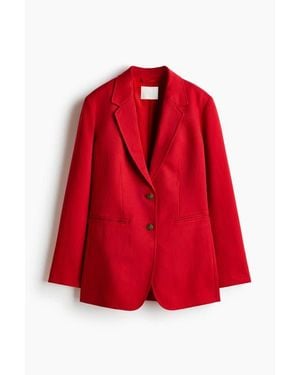 H&M Single-Breasted Blazer - Red