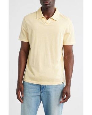 Threads For Thought Jared Mineral Wash Cotton Polo - Yellow