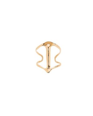 Uno De 50 18K-Plated Rigid Bracelet With Manta Ray Structure - White