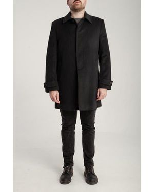 1982 Cashmere Single Breasted Coat - Black