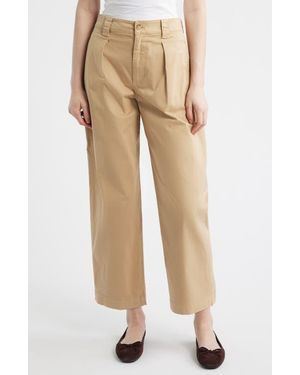 Madewell The Barrel Leg Chino Pants - Natural