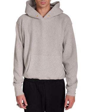 Les Tien Heavyweight Cropped Hoodie - Gray