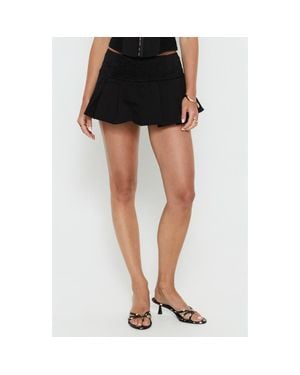 Princess Polly Amoure Pleated Micro Skort - Black