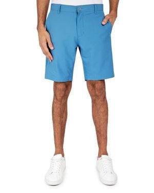 W.r.k. Bailey Flat Front Stretch Chino Shorts - Blue