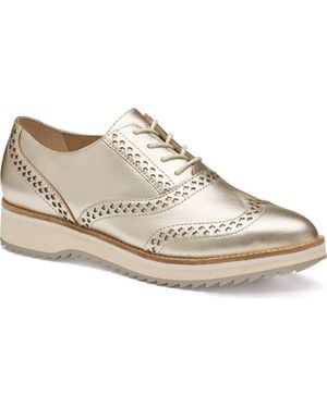 Johnston & Murphy Ulyssa Wingtip Platform Oxford - White