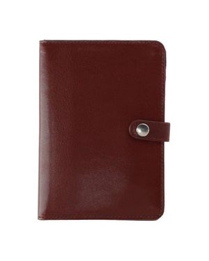 Trafalgar Zaiden Italian Cortina Leather Snap Closure Passport Wallet - Purple